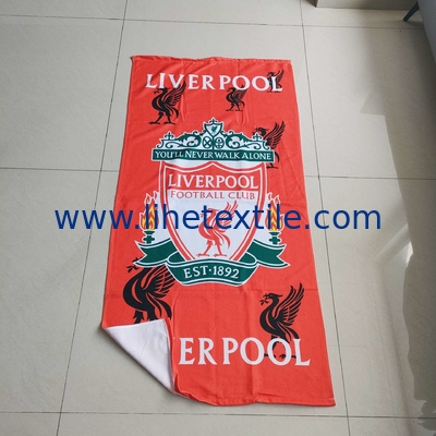 Hot Selling Cheap Microfiber Custom 70*140cm Red Flamingos Sublimation Photos Printed Beach Towel With Logo