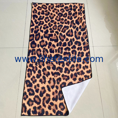 Quick Dry Absorbent Terry Cloth Towel Oversized Sand Free Swim Towel Sexy Spotted Cheetah Leopard Print Beach Towel for