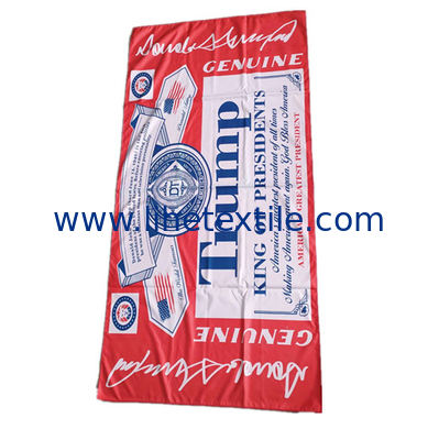 Wholesale soft microfibre beach towel with logo custom design digital printing red microfiber suede beach towel