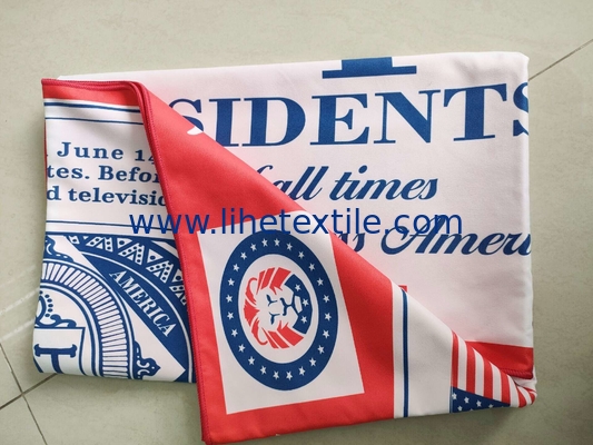 Wholesale soft microfibre beach towel with logo custom design digital printing red microfiber suede beach towel