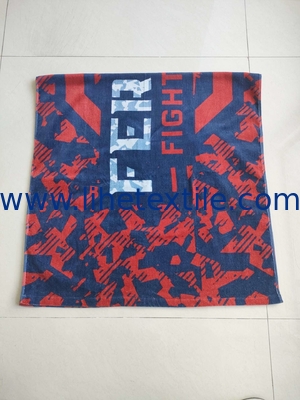 Wholesale Bulk  Beach Towels Bath 100% Cotton Custom Reactive Printing Promotion Beach Towel With Logo