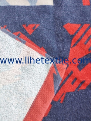 Wholesale Bulk  Beach Towels Bath 100% Cotton Custom Reactive Printing Promotion Beach Towel With Logo