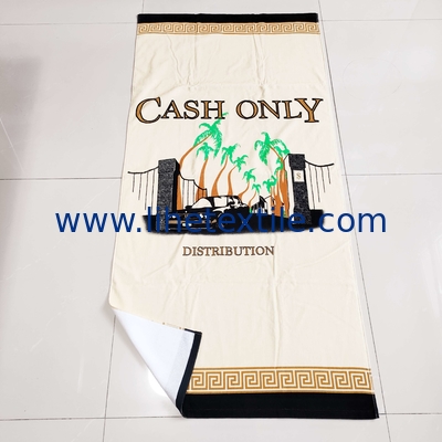 Summer sublimation wholesale beach towel large microfibre high quality souvenir oversized xl fun thick beach towel custo