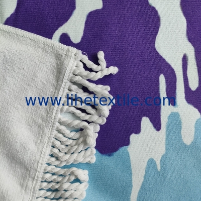 2022  Customized Tie-dye Series Quick-Dry Rectangular beach towels