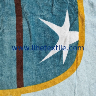 Wholesale custom 100% cotton beach towel with logo printed glasses pattern  beach towel