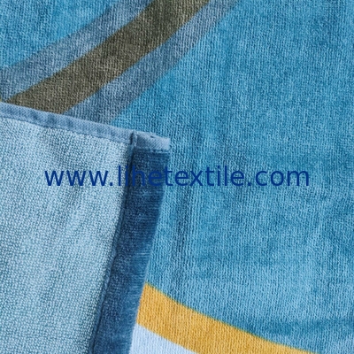 Wholesale custom 100% cotton beach towel with logo printed glasses pattern  beach towel