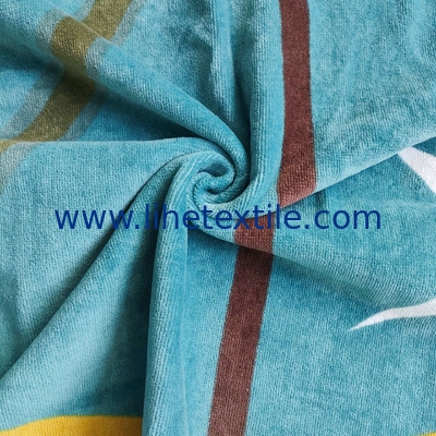 Wholesale custom 100% cotton beach towel with logo printed glasses pattern  beach towel