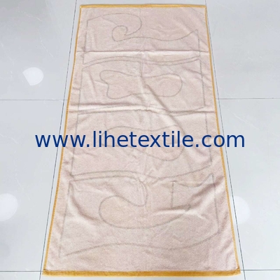 100% cotton double sides printing custom beach towel double sided printed oversize yellow cotton beach towel orange beac