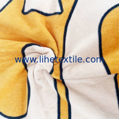 100% cotton double sides printing custom beach towel double sided printed oversize yellow cotton beach towel orange beac