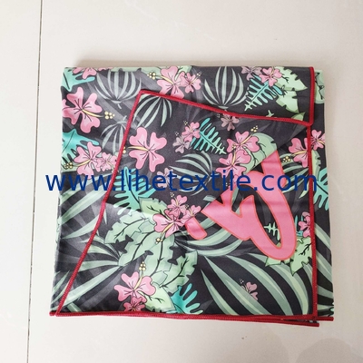 Fast drying large microfiber custom sublimation print sand free beach towel