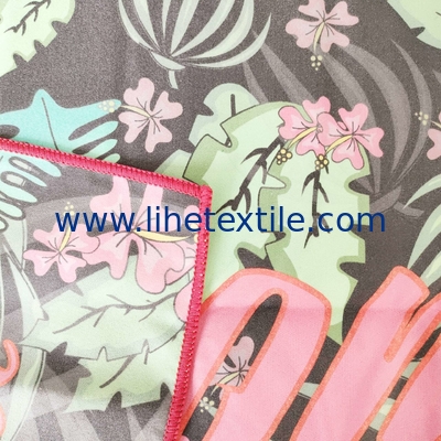 Fast drying large microfiber custom sublimation print sand free beach towel