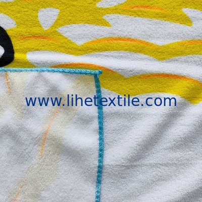 Wholesale super soft scenery reactive print customized promotional beach towel