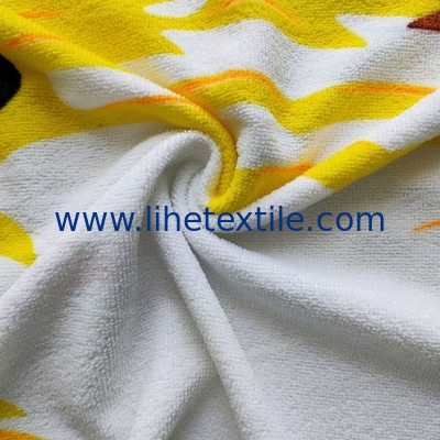 Wholesale super soft scenery reactive print customized promotional beach towel