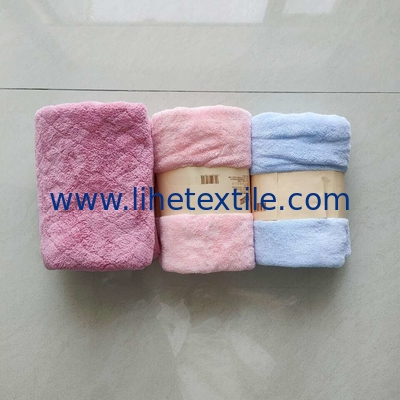 Wholesale soft 70*140cm microfiber towel gift  coral fleece bath towel