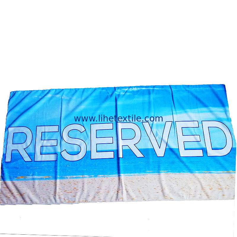 Promotional Quick Dry Sand Free Digital Photo Printed Microfiber Custom Beach Towel With Logo