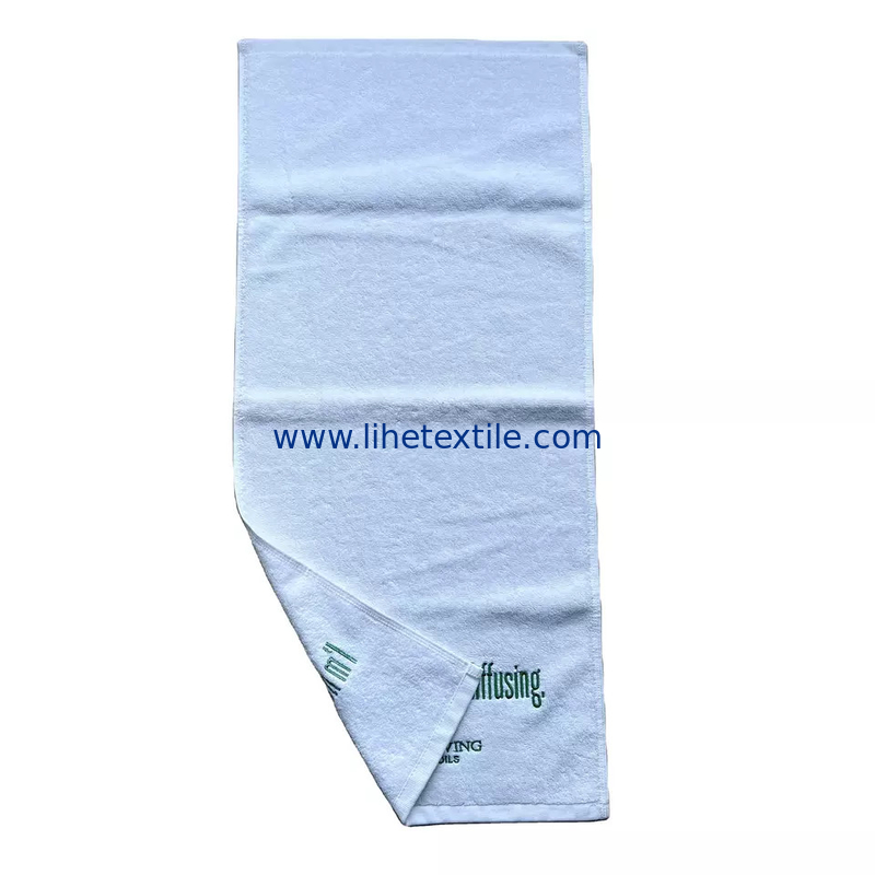 100% cotton hight quality Custom Cotton Gym Towel For Sport Embroidered sports beach towel