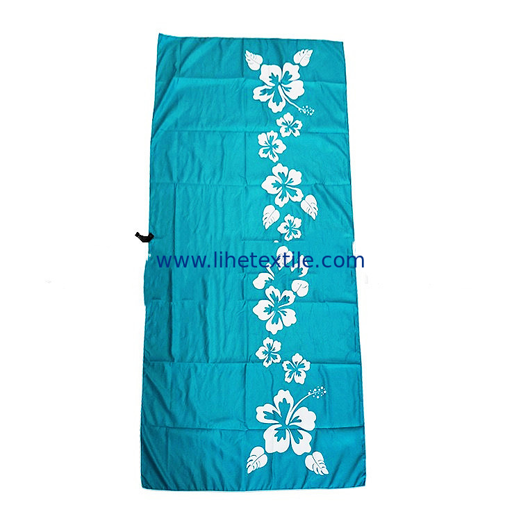 Wholesale sand free beach towel microfiber custom printed made beach towels microfiber suede beach towels