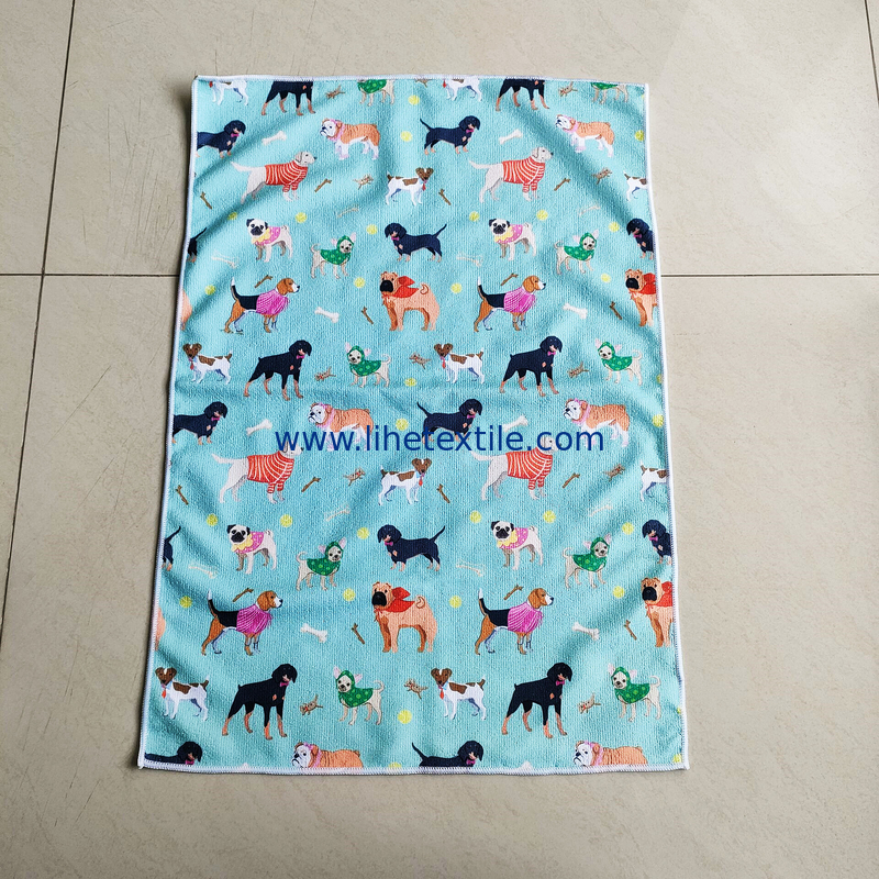 Kids sand free Animal print beach towels for kids bulk sublimation non sand dog beach towel cat printed animal beach tow
