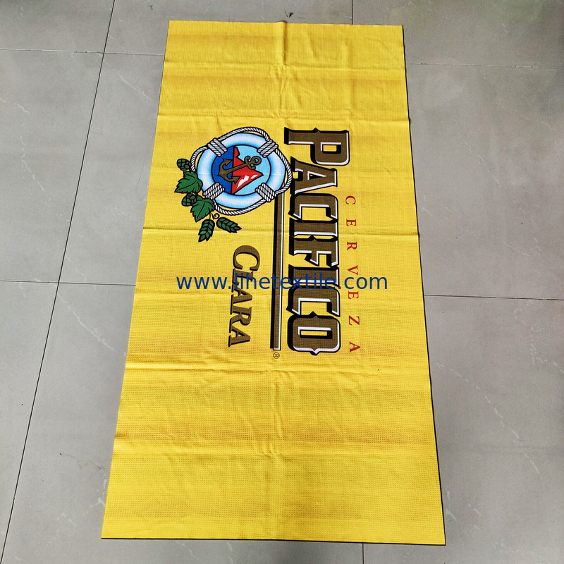 Recycled microfiber suede or waffle fabric Australia beach towel printed custom design double sides beach towel