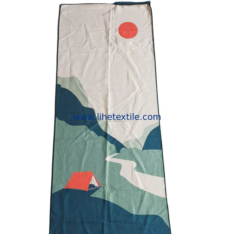 quick dry larger sand free microfiber beach towel for vacation with drawstring bag