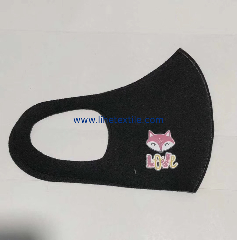anti-dust water proof polyester face mask breathable customize logo black color various color