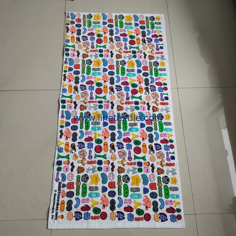 2021 best selling organic cotton  beach towel custom  quality children summer animal print beach towel