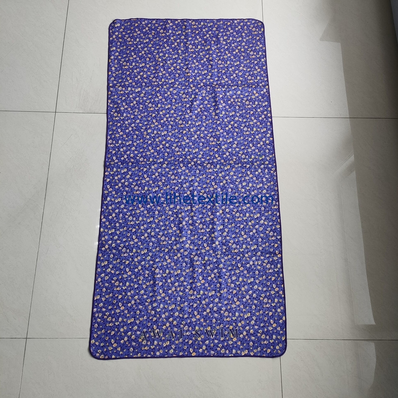 Design trend quality double side print beach towel with logo  eco friendly  flower pattern quick dry beach towel