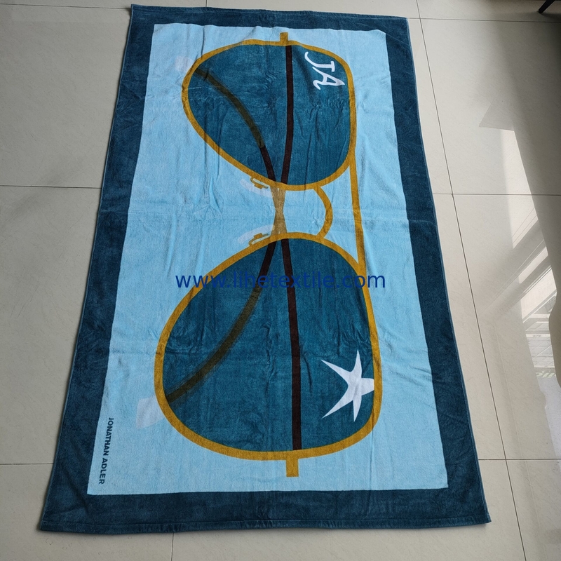 wholesale high quality promotional beach towels custom designer print large luxury  personalized beach towels