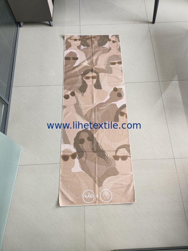 Wholesale Customized Logo Custom Printed Serviette De Quick Dry Recycled Microfiber Suede Beach Sports Gym Towels With L