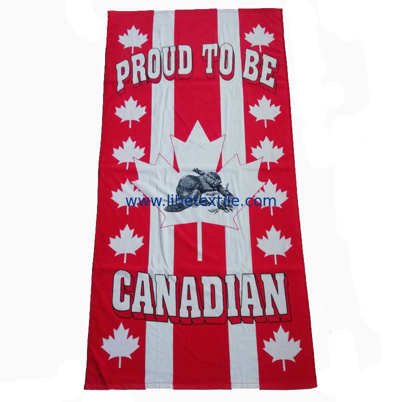 100% cotton terry velour 2 person beach towel, white striped beach towel with logo