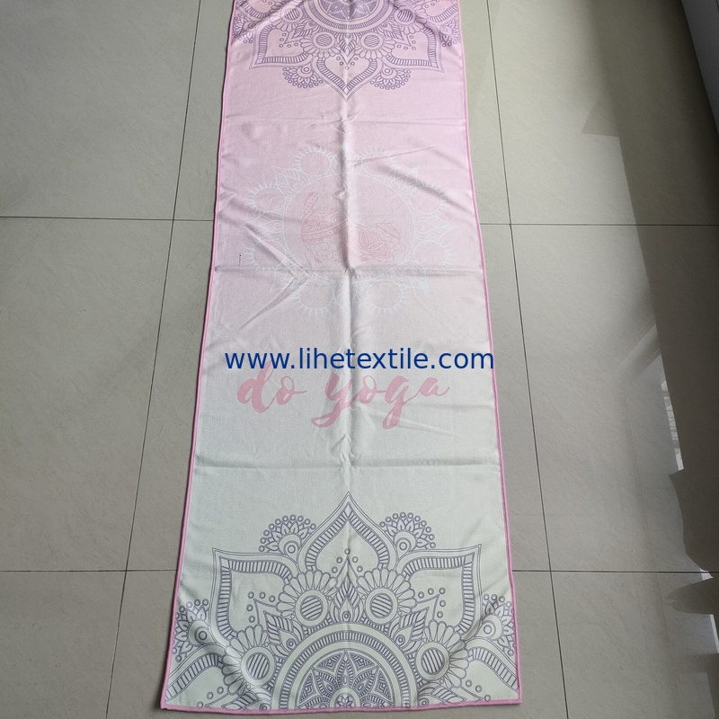 Mandala Lotus Custom Print Microfiber Nonslip Yoga Mat Cover Towel Sublimation Print On Demand Yoga Mats Cover Beach Tow