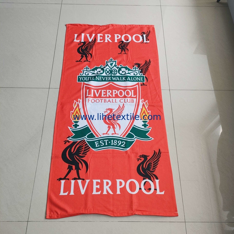 Hot Selling Cheap Microfiber Custom 70*140cm Red Flamingos Sublimation Photos Printed Beach Towel With Logo