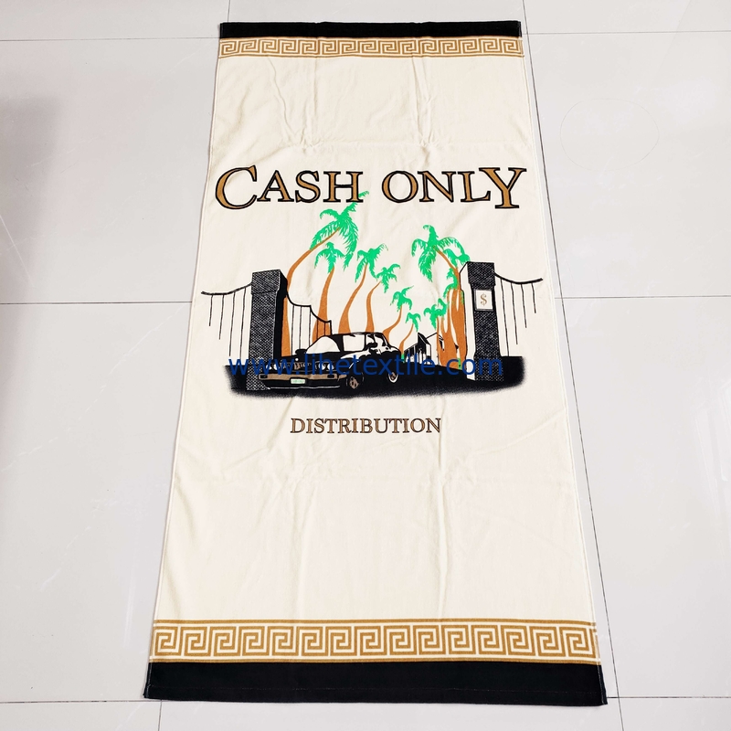 Summer sublimation wholesale beach towel large microfibre high quality souvenir oversized xl fun thick beach towel custo